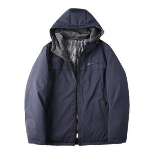 外贸换季断码清仓冬季中青年男三防面料90％白鸭绒保暖羽绒服D092