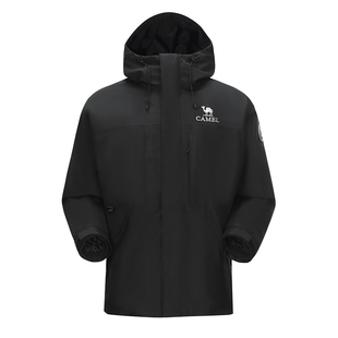 骆驼女装经典2.0雨神冲锋衣男女三合一2025新款防风防水登山外套