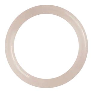 藕粉天然新疆和田金丝玉美人条手镯少女手饰礼物正品玉石圆条手镯