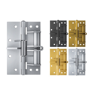 自动关门神器弹簧合页4寸合叶闭门器回弹隐形铰链90度直角定位器