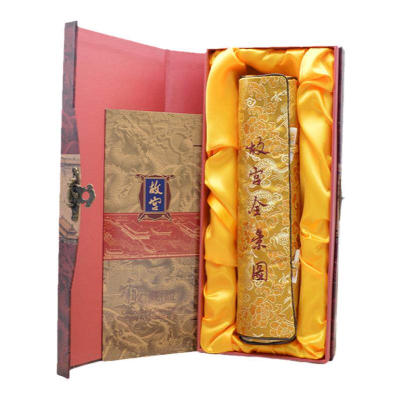 全景图丝绸画国人文创特色礼品