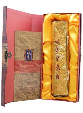 全景图丝绸画国人文创特色礼品