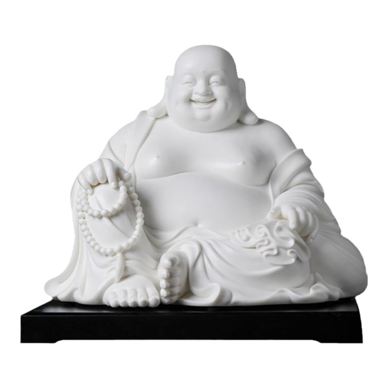 素茗乾坤弥勒德化白瓷工艺品摆件