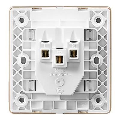 公牛墙壁电源开关G28金色