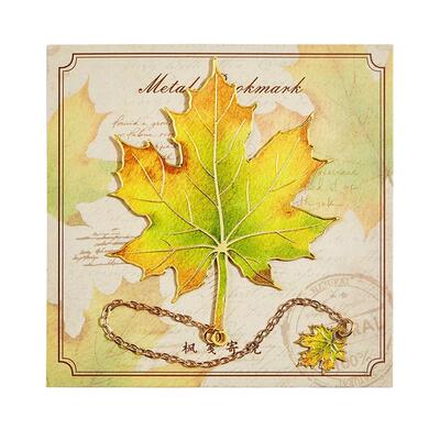 树叶书签可定制高档精致文创礼物