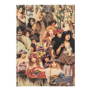 paperblanks佩兰克笔记本本子记事本复古手账本手帐本日记本学生文艺精致高颜值文具劳伦斯阿尔玛塔德玛春天