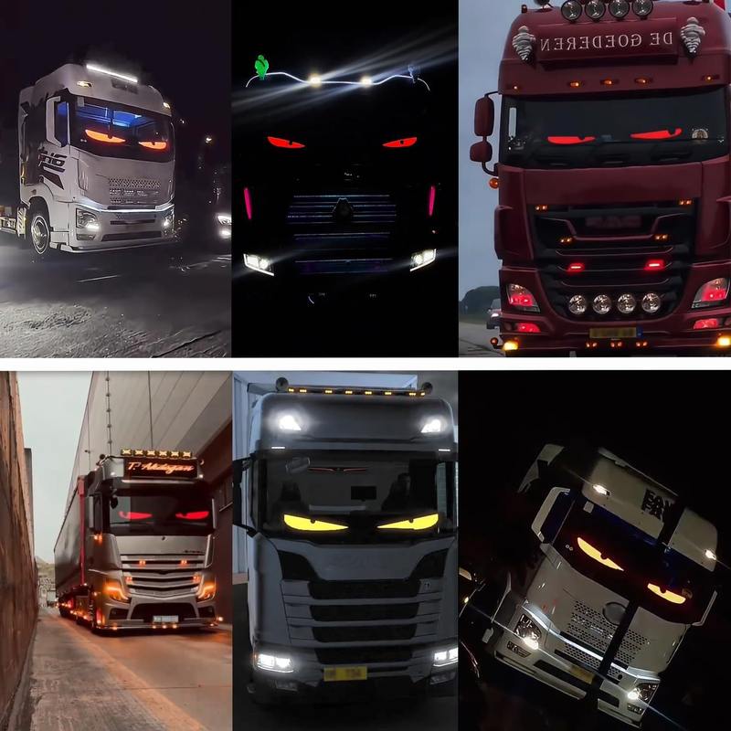 LED柔性显示屏卡车恶魔之显示器车载好阳屏彩柔性广告车眼屏贴