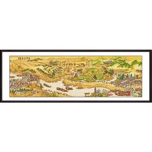 中国四大名画2026年新款自己手工刺绣古风十字绣线绣高端大气客厅