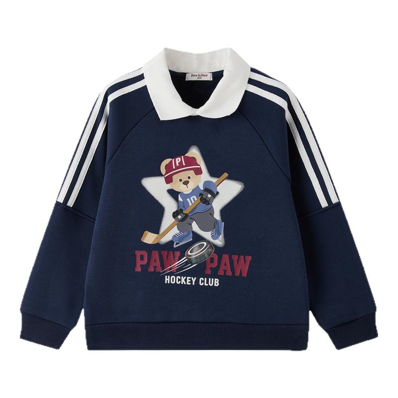 【索罗娜】PawinPaw卡通小熊童装25年冬季新款男童男宝宝圆领卫衣
