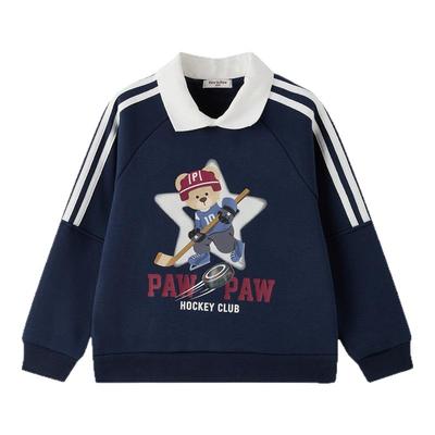 【索罗娜】PawinPaw卡通小熊童装25年冬季新款男童男宝宝圆领卫衣