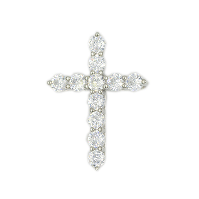 wbj定制无扣十字架镀金包邮银饰