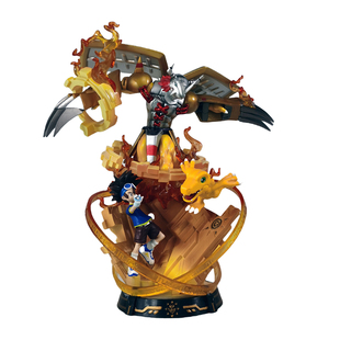 数码宝贝动漫周边桌面摆件雕像太一亚古兽战斗暴龙兽全家桶GK手办