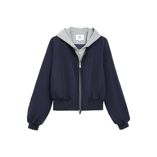 TurnSignal潮牌短款连帽棉服女秋冬2025新款休闲宽松保暖棉衣外套