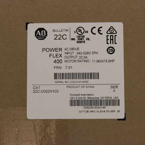 议价罗克韦尔PowerFlex753变频器 20F14NC104JA0NNNNN AB全新原装