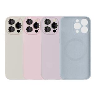 轻派高级磁吸Magsafe液态硅胶适用苹果15promax手机壳iphone17新款16pro女12简约13纯色14网红情侣11全包软壳