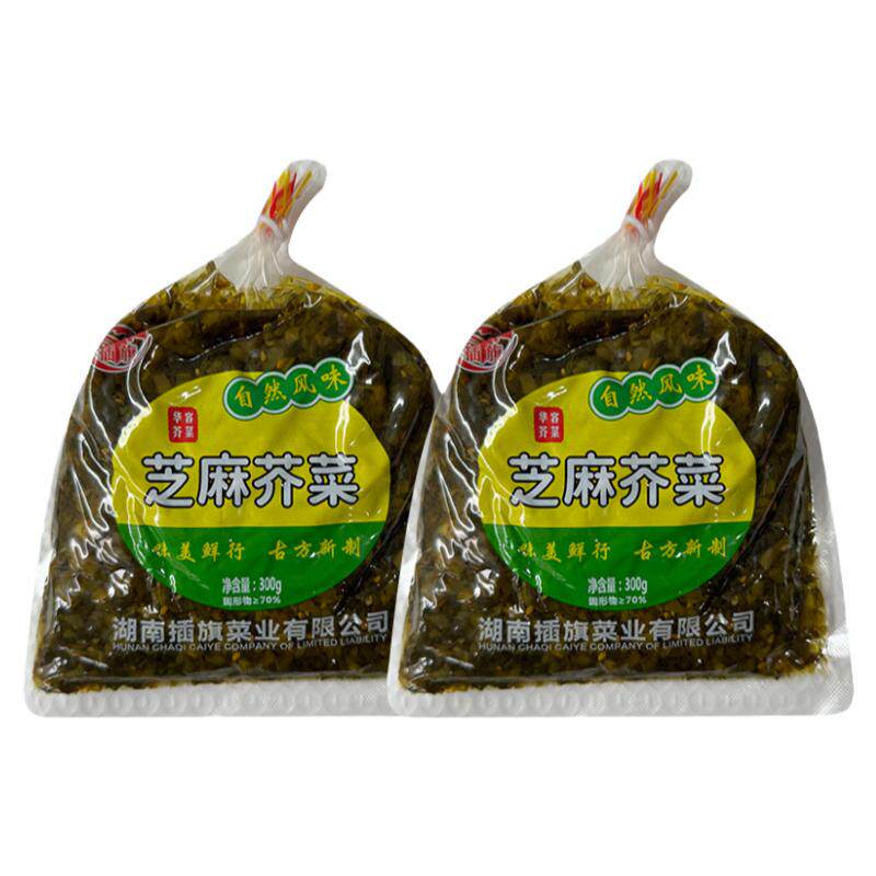 插旗芝麻芥菜华容免切洗酸菜商用