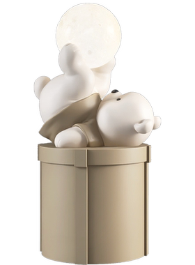 元气熊夜灯摆件收纳装饰两不误