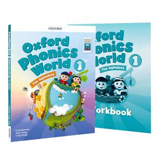 牛津自然拼读教材 牛津自然拼读世界 Oxford Phonics World 1/2/3/4/5级别自然拼读英语教材 小学幼少儿英语零基础拼读发音OPW教材