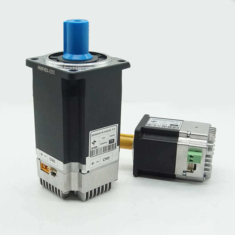 直流伺服电机24V48V低压一体化集成伺服485/CANOPEN通讯工厂直销