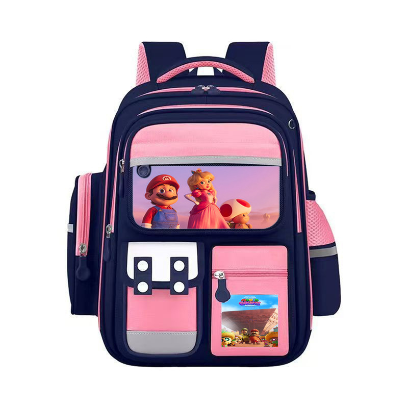 马里奥卡通小学生减压双肩书包