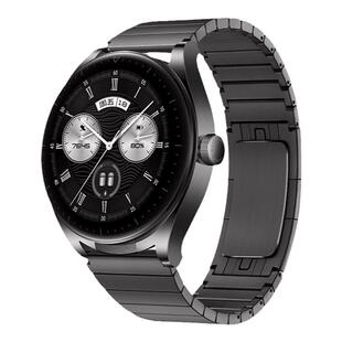 适用OPPOwatchX2手表OPPO WATCH S新款保时捷钢金属表带运动watch4pro智能男不锈钢腕带三珠钢带侧滑表链