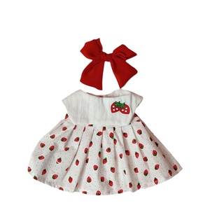 Jellycat23cm中号邦尼兔31cm兔衣服可爱草莓裙子毛绒公仔娃衣着替