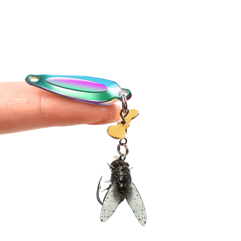 苍蝇钩螺旋桨亮片飞蝇钩