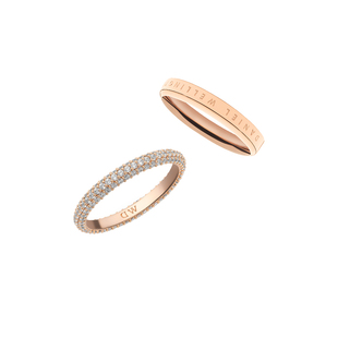 DW情侣对戒 星耀系列轻奢高级感戒指女素圈小众情侣同款指环气质