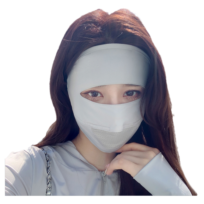 全脸防晒面罩女防紫外线夏季骑行遮阳口罩面部防护透气冰丝脸基尼