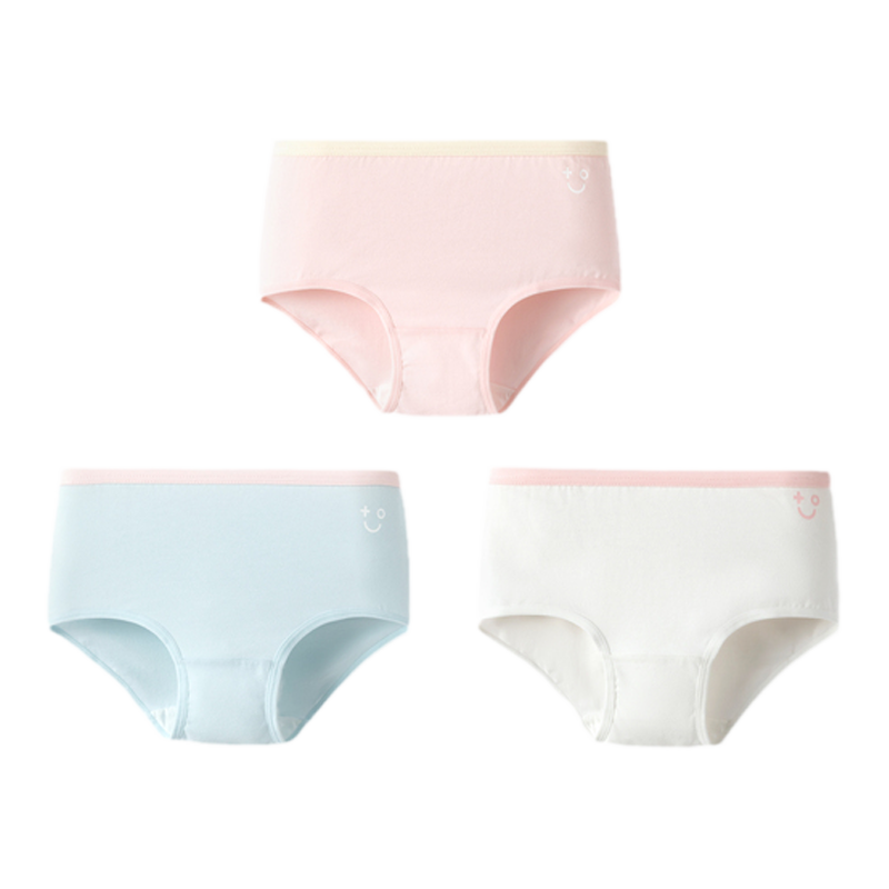 巴拉巴拉男童内裤平角棉中大小童宝宝儿童四角短裤女童三角三条装