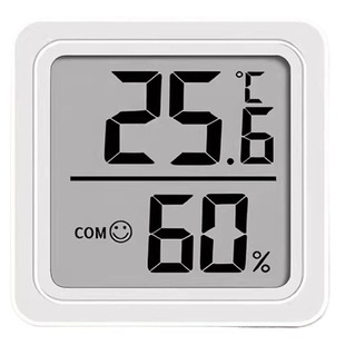 电子数显温湿度计室内家用婴儿时钟壁挂式迷你温度精准闹钟温度表