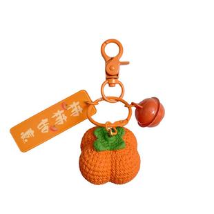 新款柿柿如意钥匙扣毛线编织挂件汽车钥匙链女精致钩织包挂饰成品