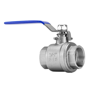 Q11F-16P正宗316不锈钢球阀二片式水管开关球阀2PC螺纹接头4分6分