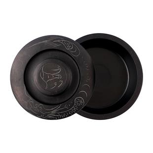 【清仓处理价】石材质砚台带盖罗纹砚毛笔书法专用学生火锅砚树脂国画初学者文房四宝歙砚砚台墨条