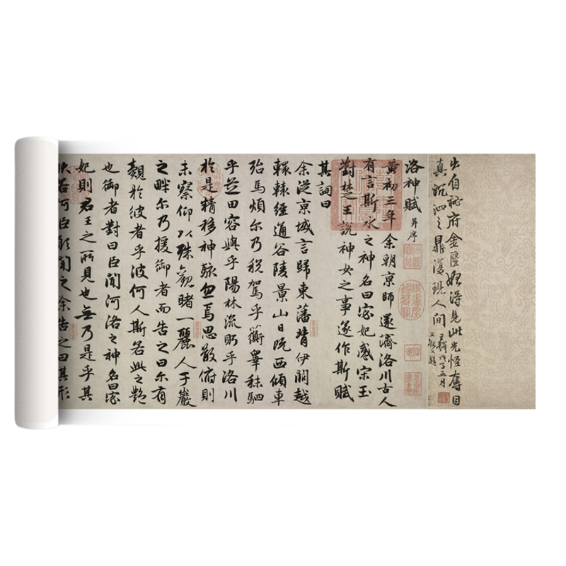 赵孟頫行书《洛神赋卷》临摹字帖