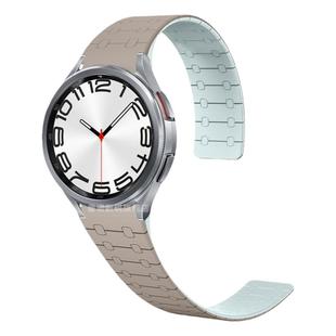 适用于三星手表galaxy watch8c/7/6classic表带watch5pro/4classic智能FE运动磁吸硅胶Samsung非原装快拆腕带