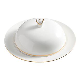 牛排盘鲍鱼汁碟捞饭盘子陶瓷酒店西餐厅辽参海参带盖翅盅沙拉餐具