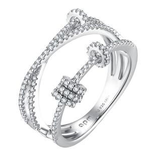 【生日礼物】apm MONACO时来运转戒指女纯银轻奢送女友情侣对戒