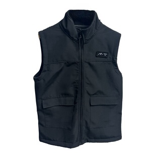 工艺超牛!春季男女外贸防风拒水加绒保暖高端立领软壳马甲背心潮