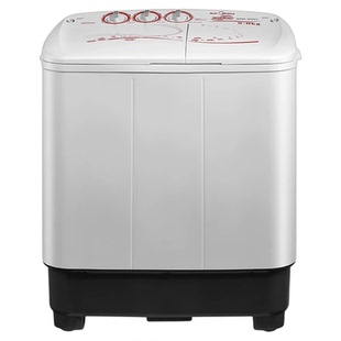 美的半自动洗衣机脱水机老式双桶双缸家用8公斤洗脱分离 MP8DS136