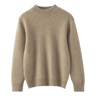 儿童羊绒衫男童加厚毛衣半高领秋冬女童针织打底衫中大童保暖上衣