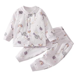 贝肽斯儿童秋衣秋裤套装夹棉冬季男孩女孩宝宝保暖内衣秋衣套装S