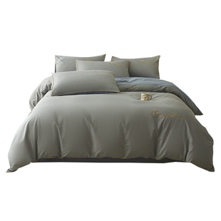 加厚纯棉单独被套180cmx220cm单人双人被罩150x200x230床单四件套