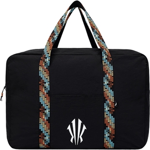 安踏欧文提挎包旅行包休闲包手提拎包潮流篮球包大容量单肩包黑色