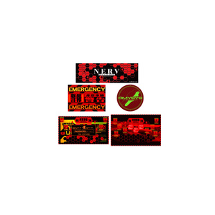 TLP套贴 EVANGELION初号机AT力场NERV警报DMYSYS系统镭射防水贴纸