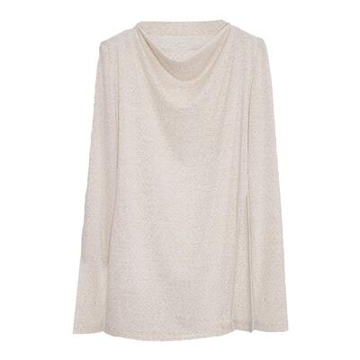 设计感不规则捏褶皱上衣新中式