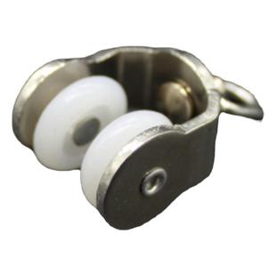 窗帘轨道配件辅料滚轮老式直轨弯轨导轨挂钩环滑轮走轮滑轮子扣环