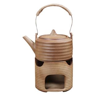 粗陶茶壶功夫茶具套装围炉煮茶壶温茶罐罐壶陶瓷家用柴烧南瓜整套
