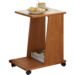 实木移动边几沙发边柜客厅小茶几置物架小户型卧室床边桌侧边柜