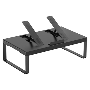 笔记本电脑增高架显示器增高台桌面支架台式多功能收纳置物架屏幕架支撑架办公室电脑放置台加宽倾斜可调角度